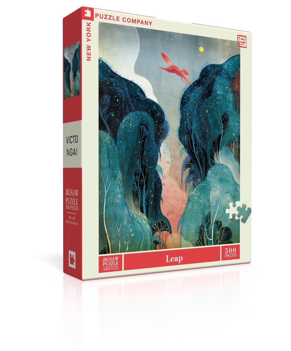 Amazon.com: New York Puzzle Company - Victo Ngai Leap - 500